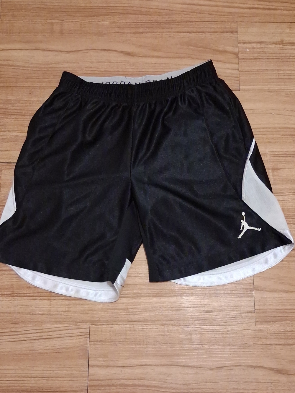 Boys Jordan Black and White Kids Basketball Shorts